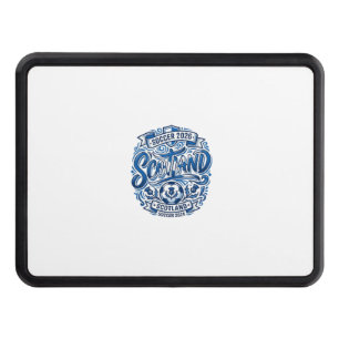 Scotland Soccer 2026 Soccer Bold Country Typograph Hitch Cover