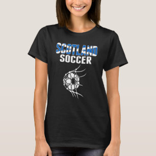 Scotland Soccer Ball In Net  Scottish Football Sup T-Shirt