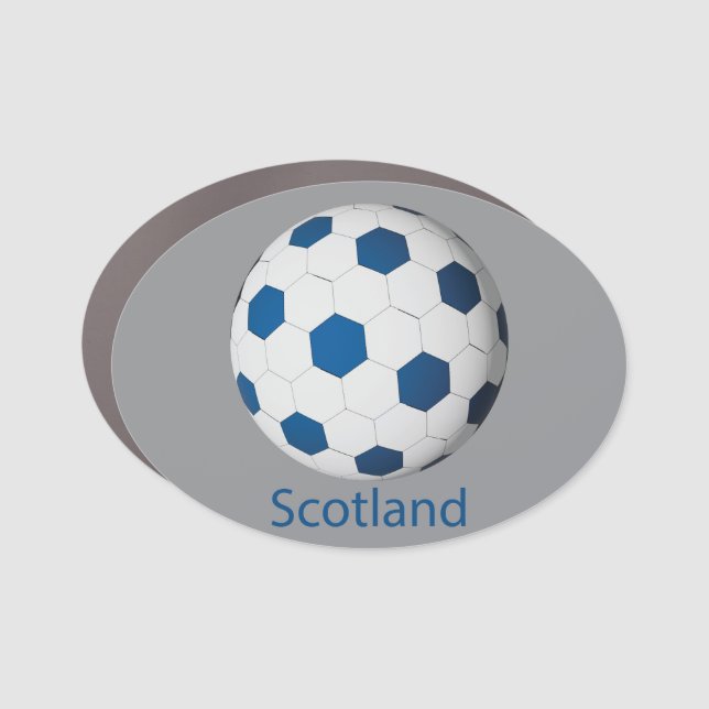 Scotland Soccer Car Magnet (Front)