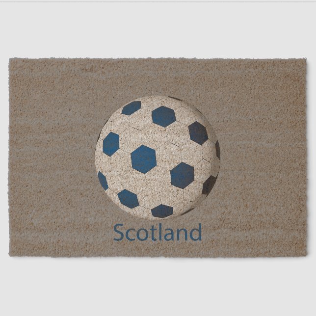 Scotland Soccer Fiber Doormat (Front)