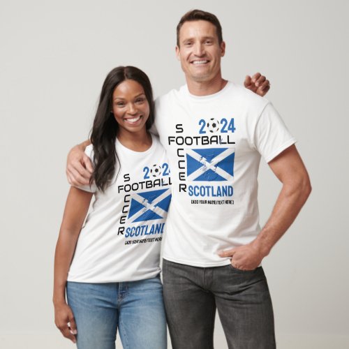 SCOTLAND Soccer Football Custom 2024 ANY YEAR  T_Shirt