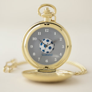 Scotland Soccer Pocket Watch