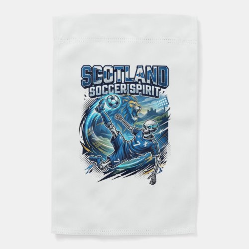 Scotland Soccer Spirit Skeleton Striker Nations Pr Garden Flag