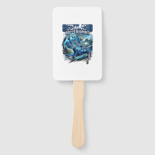 Scotland Soccer Spirit Skeleton Striker Nations Pr Hand Fan