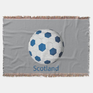 Scotland Soccer Throw Blanket
