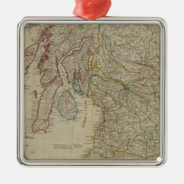 Scotland south metal ornament (Front)