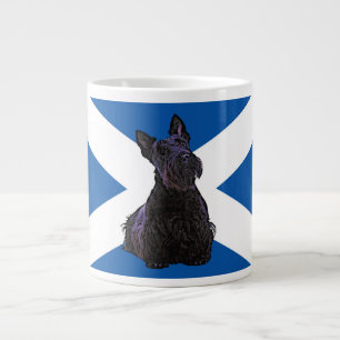 Scotland/ St. Andrews flag/Scottish Terrier Giant Coffee Mug