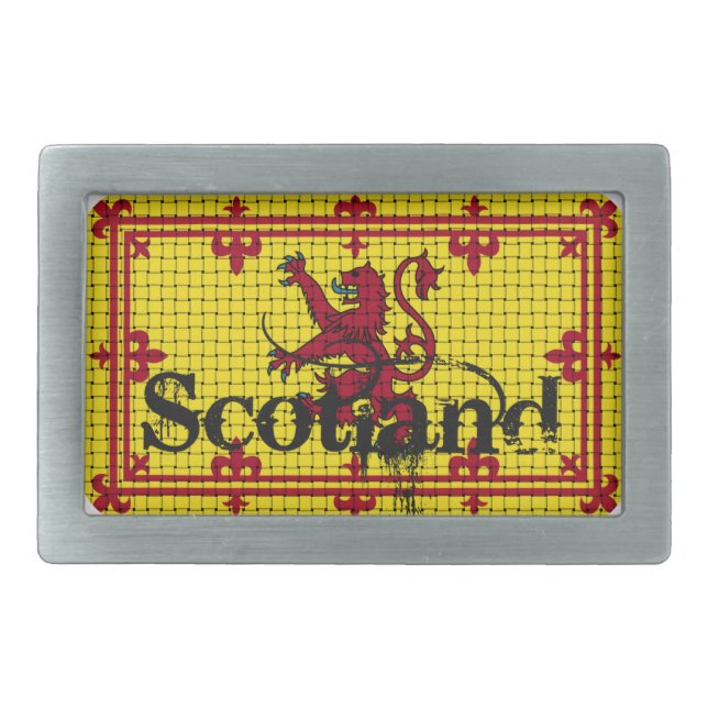 Scotland Standard Flag Rectangular Belt Buckle (Front)
