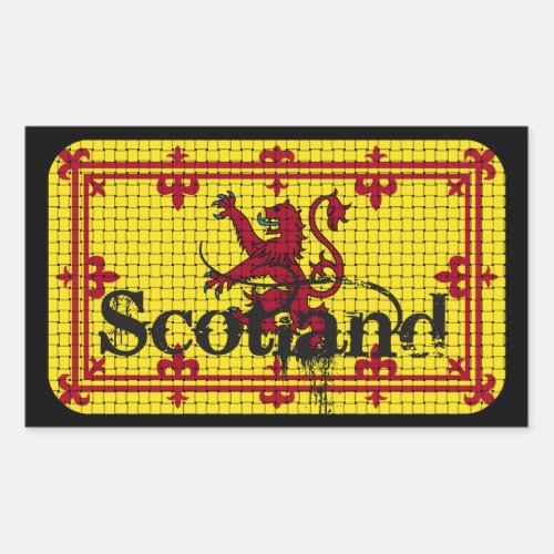 Scotland Standard Flag Rectangular Sticker