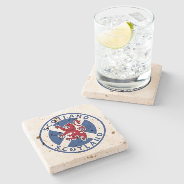 Scotland Stone Coaster (Side)