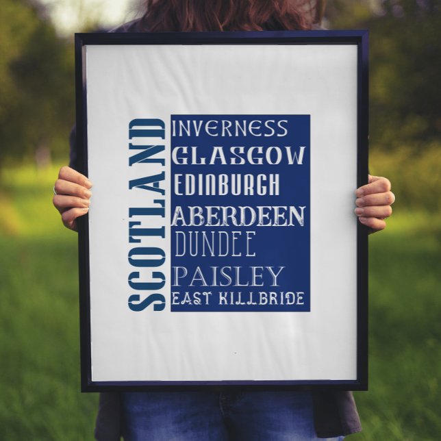Scotland Subway Word Art Poster (Creator Uploaded)