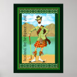 Scotland, The Birthplace Of Golf Poster at Zazzle