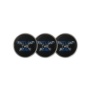 Scotland The Brave on Scottish Flag bmcnt Golf Ball Marker
