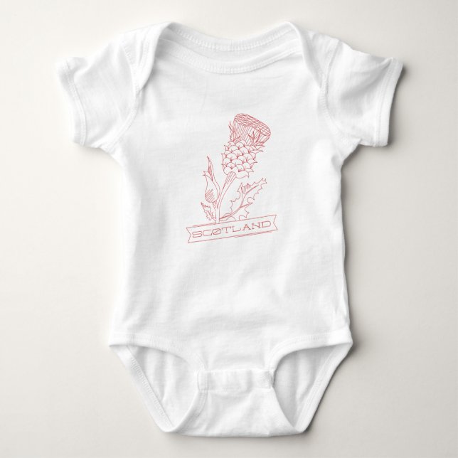 Scotland Thistle Baby Bodysuit (Front)