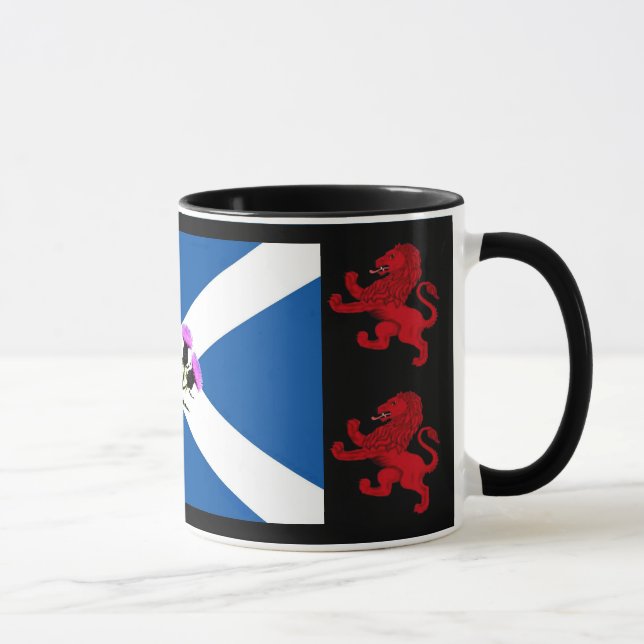 Scotland, Thistle, St. Andrews flag, Rampant lion Mug (Right)