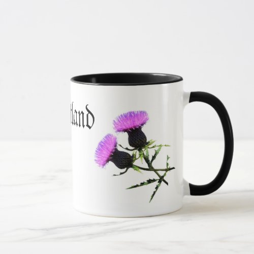 Scotland Thistle the national flower of Mug