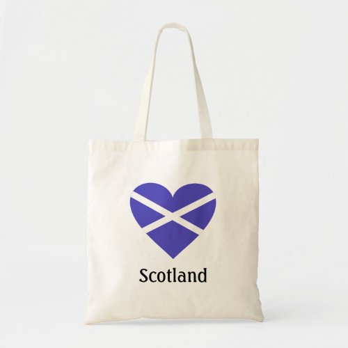 Scotland tote bag with heart __ version 2