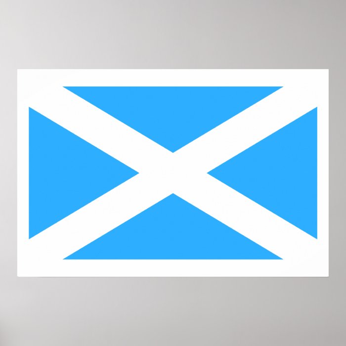 Scotland(Traditional), United Kingdom flag Print