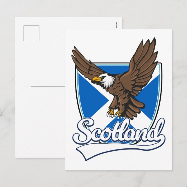 Scotland travel logo holiday postcard (Front/Back)