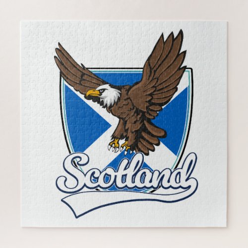 Scotland travel logo jigsaw puzzle