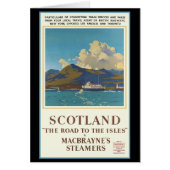 Scotland Travel Poster (Front)