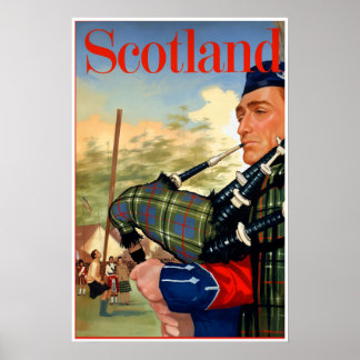 Scotland travel poster
