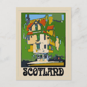 Scotland Travel Poster Postcard