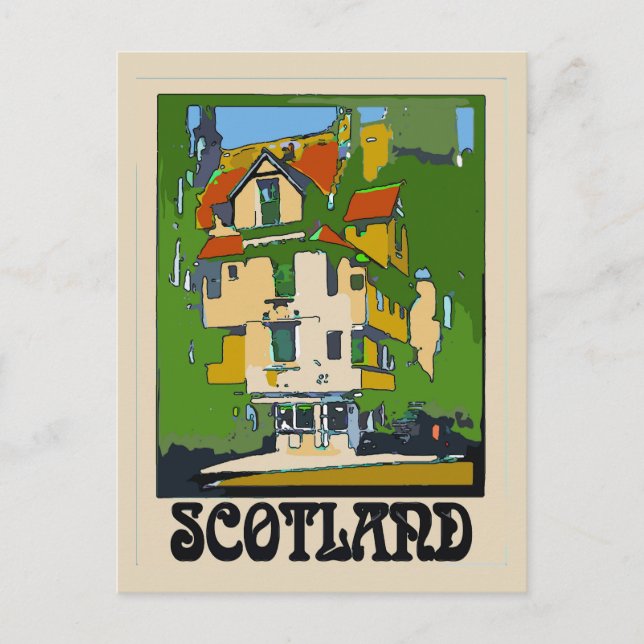 Scotland Travel Poster Postcard (Front)