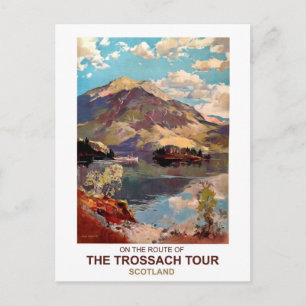 Scotland, Trossach tour Postcard