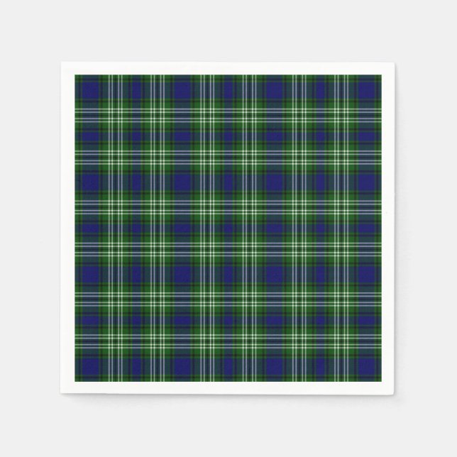 Scotland Tweedside District Tartan Napkins (Front)