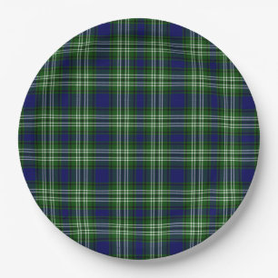 Scotland Tweedside District Tartan Paper Plates