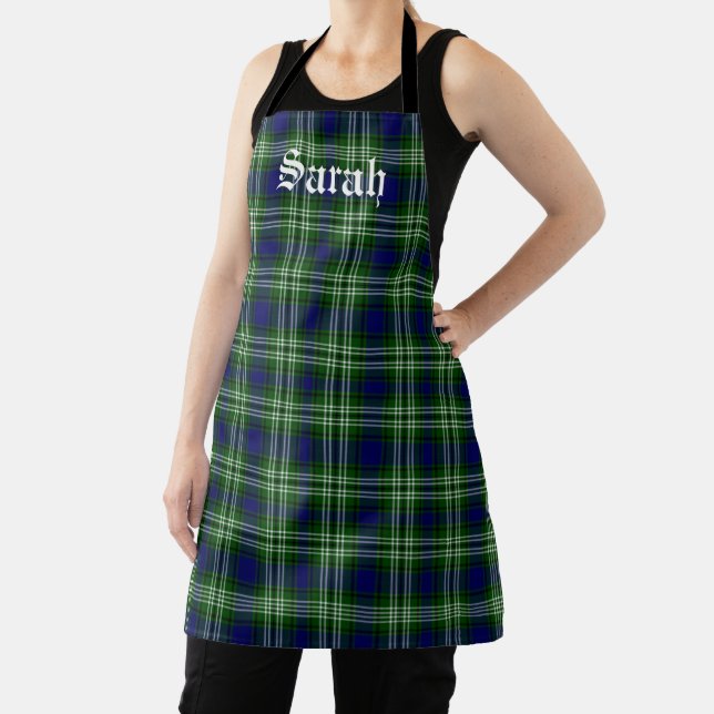 Scotland Tweedside District Tartan Personalized Apron (Insitu)