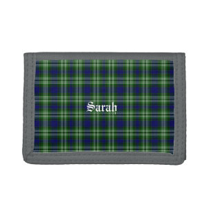 Scotland Tweedside District Tartan Personalized Trifold Wallet