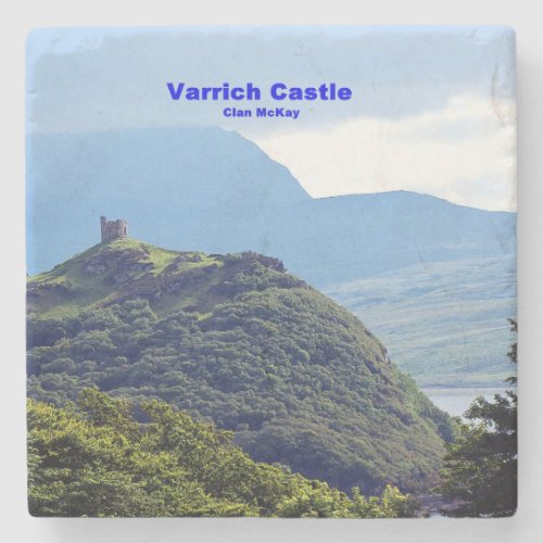 Scotland Varrich Castle MacKay McKay Clan Stone Coaster