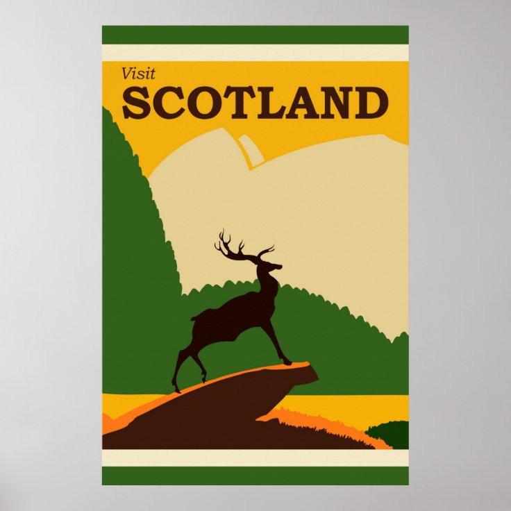 Scotland Vintage Travel Poster | Zazzle