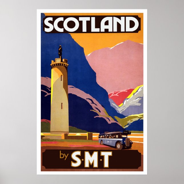 Scotland Vintage Travel Poster (Front)