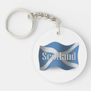 Scotland Waving Flag Keychain