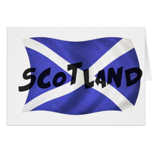 Scotland Wavy Flag (Front Horizontal)