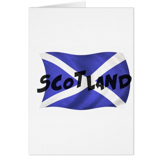 Scotland Wavy Flag Cards (Front)