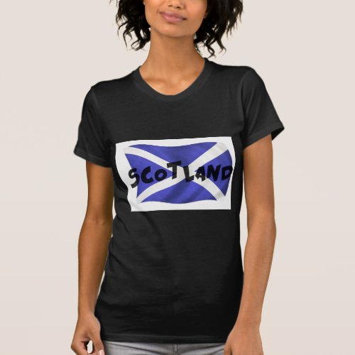 Scotland Wavy Flag T_Shirt