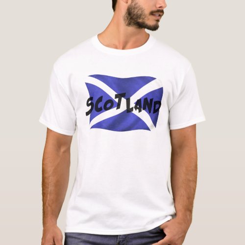 Scotland Wavy Flag T_Shirt