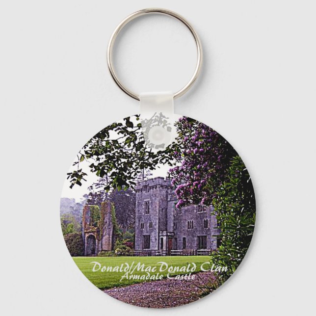 Scotland's Armadale Castle Donald-MacDonald Clan Keychain (Back)