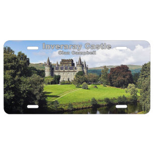 Scotland's Inveraray Castle Of Campbell Clan License Plate