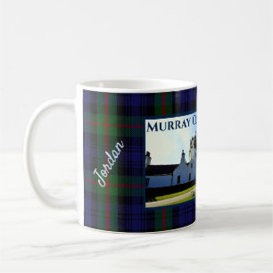 Scotland's Murray Clan Castle Tartan Your Name Coffee Mug