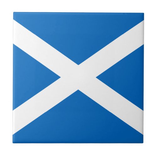 Scotlands SaltireScottish Flag Official Color Tile