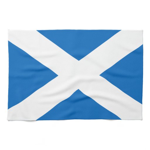 Scotland's Saltire,Scottish Flag (Official Colour) Hand Towels | Zazzle