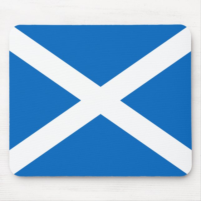 Scotland's Saltire,Scottish Flag (Official Colour) Mouse Pad (Front)