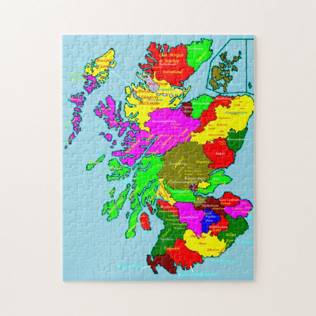 Scotland's Shires and Clans Jigsaw Puzzle (Vertical)