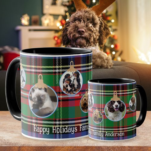 Scots Delight Tartan PHOTO Christmas Custom Gift Mug