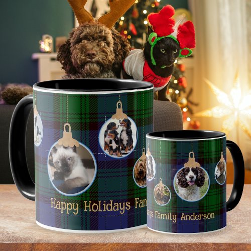 Scots Delight Tartan PHOTO Christmas Custom Gift Mug